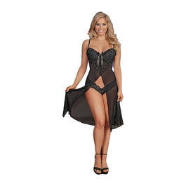 Salto de Cama Exposed Negro S/M