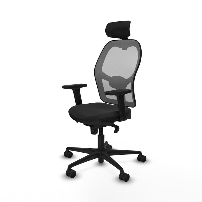 PIQUERAS Y CRESPO Silla de oficina Jorquera con mecanismo Sincro, Negro y Gris PIQUERAS Y CRESPO Silla de oficina Jorquera con mecanismo Sincro, Negro y Gris