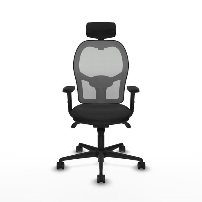 PIQUERAS Y CRESPO Silla de oficina Jorquera con mecanismo Sincro, Negro y Gris PIQUERAS Y CRESPO Silla de oficina Jorquera con mecanismo Sincro, Negro y Gris