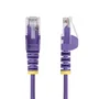 StarTech Cable de Red Ethernet Cat6 Slim/Delgado N6PAT10MPLS - 10m Púrpura - UTP, Conectores Sin Enganche RJ45, PoE++ 100W, LSZH, 28 AWG, 250MHz