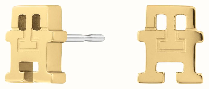 Tommy Hilfiger Pendientes Dorados de Acero Inoxidable Tommy Hilfiger Pendientes Dorados de Acero Inoxidable