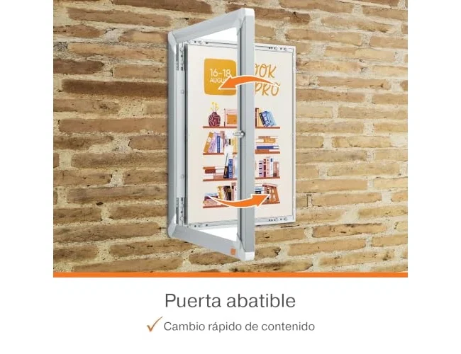 Nobo Marco Porta Anuncios Premium Plus A3 con Cerradura