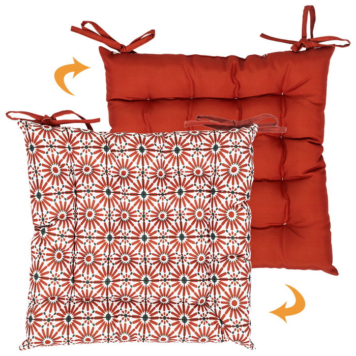 Home Deco Factory Cojín Silla Patio 40x40 cm Poliéster