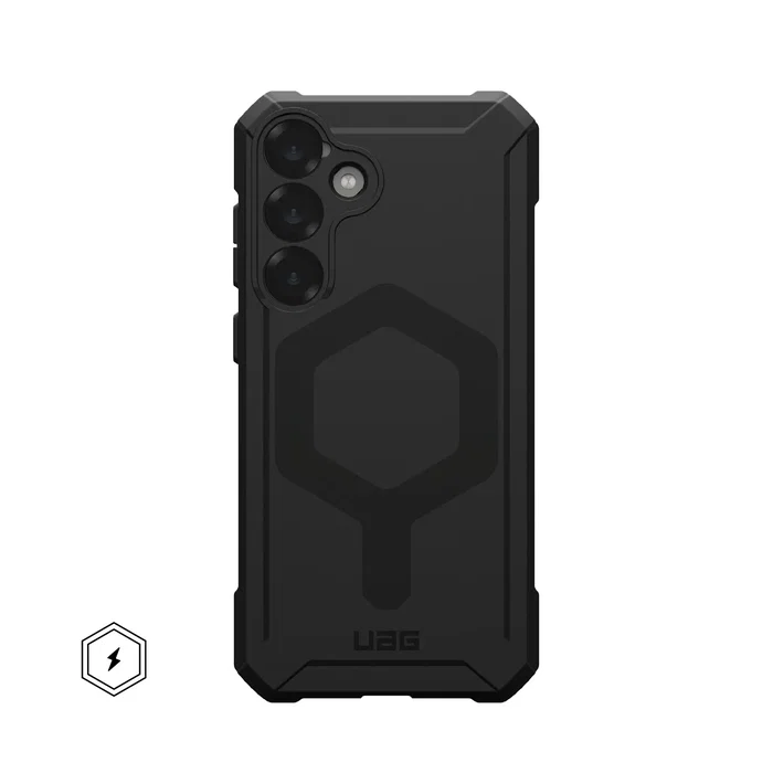 Urban Armor Gear - Funda Essential Armor con MagSafe para Samsung Galaxy S25 Plus (6.7") - Negro