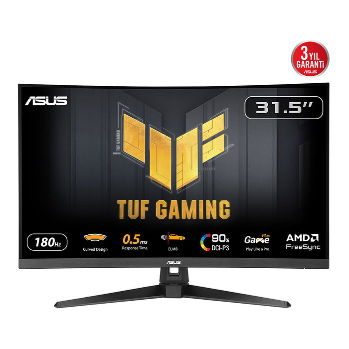 Asus TUF Gaming VG32WQ3B Monitor Gaming Curvo 31.5'' QHD 180Hz Fast VA