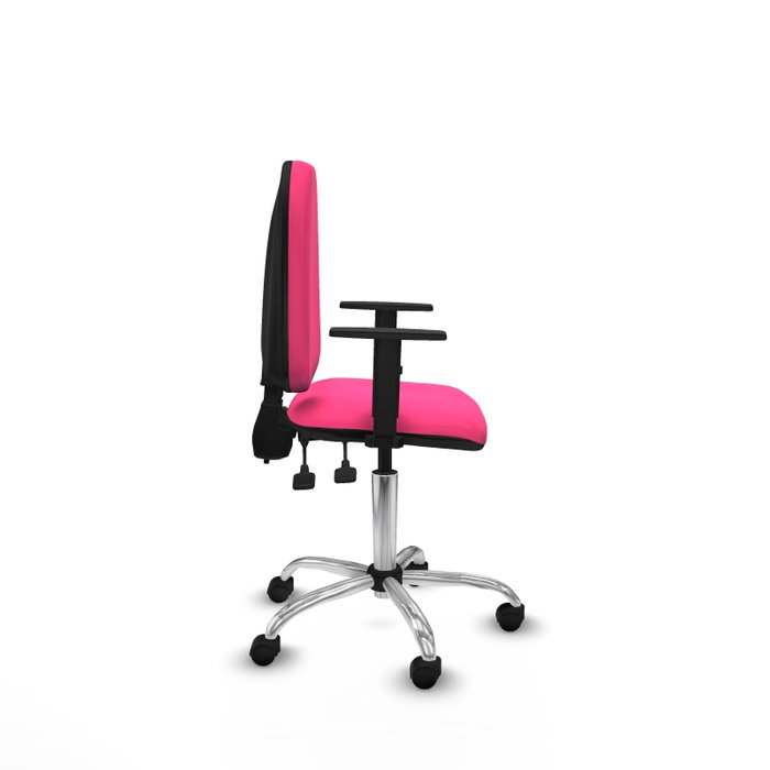 PIQUERAS Y CRESPO Silla de oficina Aýna Rosa con Brazos 1D