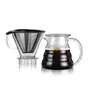 Bodum Cafetera Melior con Filtro Permanente de Acero Inoxidable, 5 Tazas, 0.6 L