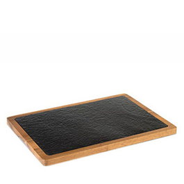 Vollrath Pujadas Tabla Pizarra y Acacia 33x23cm