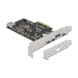 DeLOCK 90060 Tarjeta PCI Express x4 a 3 x USB Type-C + 2 x USB Tipo-A 10 Gbps
