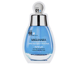 Miguhara 2 STEP AQUA BALANCE MASK PACK - Mascarilla Facial en 2 Fases con Ácido Hialurónico, 95.4% Ingredientes Naturales, Hidratación Intensa, Pack de 2 Unidades