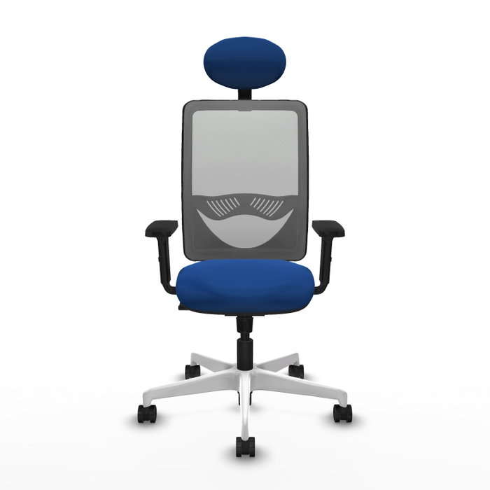 PIQUERAS Y CRESPO Silla de oficina Zulema con mecanismo Sincro, Azul y Gris PIQUERAS Y CRESPO Silla de oficina Zulema con mecanismo Sincro, Azul y Gris