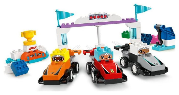 Lego DUPLO Coches de carreras y pilotos del equipo de F1 My Town 10445 Lego DUPLO Coches de carreras y pilotos del equipo de F1 My Town 10445