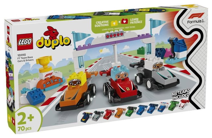 Lego DUPLO Coches de carreras y pilotos del equipo de F1 My Town 10445 Lego DUPLO Coches de carreras y pilotos del equipo de F1 My Town 10445