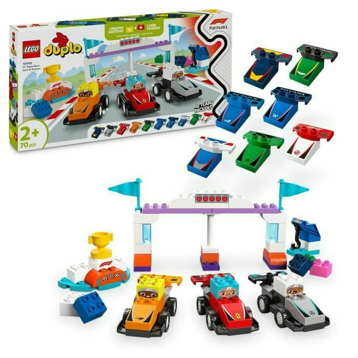 Lego DUPLO Coches de carreras y pilotos del equipo de F1 My Town 10445 Lego DUPLO Coches de carreras y pilotos del equipo de F1 My Town 10445
