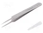 LINDSTRÖM Pinza de precisión rectos 110mm SMD