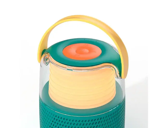 Wondee Altavoz karaoke mob con micrófono Bluetooth azul