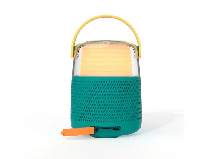 Wondee Altavoz karaoke mob con micrófono Bluetooth azul