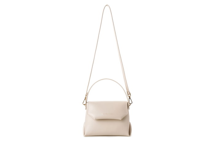Lucky Bees 1242 Bolso Bandolera Crema, Piel de Polivinilo, 25x11x17cm Lucky Bees 1242 Bolso Bandolera Crema, Piel de Polivinilo, 25x11x17cm