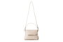 Lucky Bees 1242 Bolso Bandolera Crema, Piel de Polivinilo, 25x11x17cm
