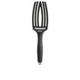 Olivia Garden Cepillos Finger Brush Combo Medium, Cepillo Pelo en Forma de Mano, Tecnología Antistatic, Cerdas Jabalí y Nylon, Negro, 1 Unidad