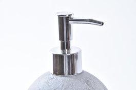 DKD Home Decor Dosificador Gris Plateado Cemento y PP 10 x 15.3 x 10 cm (2 Unidades)