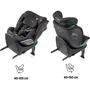 Babyauto Silla de Coche SCUDDA Grupo 0/1/2/3 (40-150 cm) Giratoria Reclinable con Reductor y Pata de Apoyo Antracita BAB8435593704448