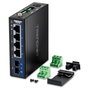 TRENDnet TI-G51SC Switch Industrial Gigabit con 4 Puertos RJ-45 y 1 Puerto SC