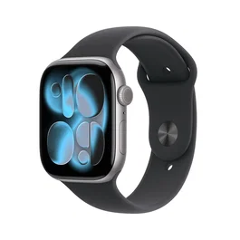 Apple Watch Series 11 GPS + Cellular 46mm Aluminio Gris Espacial Correa Deportiva Negra M/L