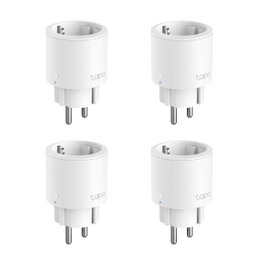 TP-Link Tapo P115 Pack de 4 Enchufes Inteligentes con Medidor de Consumo Blanco
