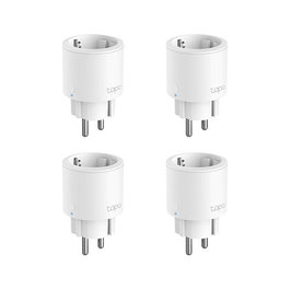 TP-Link Tapo P115 Mini Smart Plug WiFi, Enchufe Inteligente para Interior, Blanco, 4 Unidades, Control por Voz con Alexa y Google Assistant