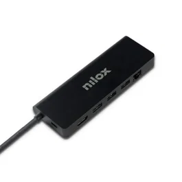 Nilox Dock tipo C 8 en 1 dual 4K 1000 Mbps NXDSUSBC08