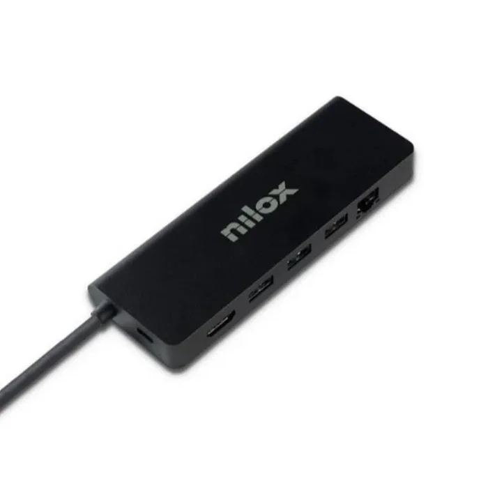Nilox Dock tipo C 8 en 1 dual 4K 1000 Mbps NXDSUSBC08 Nilox Dock tipo C 8 en 1 dual 4K 1000 Mbps NXDSUSBC08