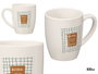 VESSIA Taza Porcelana Natural Coffee 350ml Blanco-Marrón