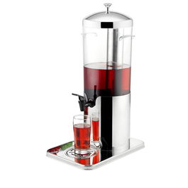 OYV Marbella Dispensador de Bebidas, 5 Litros, Acero Inoxidable, Capacidad 5L, Dimensiones 33 x 22 x 51.8 cm, Ideal para Buffet y Exposición