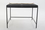 DKD Home Decor Mesa Centro Dorado Negro Acero Aluminio 61 x 61 x 49 cm