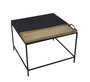 DKD Home Decor Mesa de Centro con Bandeja Dorado y Negro