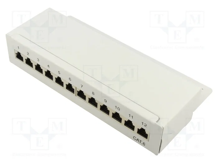 GOOBAY Patch Panel Cat 6 12 Puertos RJ45 Gris GOOBAY Patch Panel Cat 6 12 Puertos RJ45 Gris
