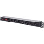 Intellinet PDU 1U con 8 tomas EU y cable de 3m para rack de 19 pulgadas