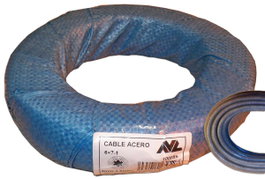 AVL Cable de Acero 6x7-1 Plastificado Semitransparente 3.5 mm Ø 100 m