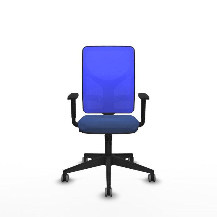 PIQUERAS Y CRESPO Silla de oficina Motilla con mecanismo Sincro, Azul