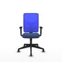 PIQUERAS Y CRESPO Silla de oficina Motilla con mecanismo Sincro, Azul