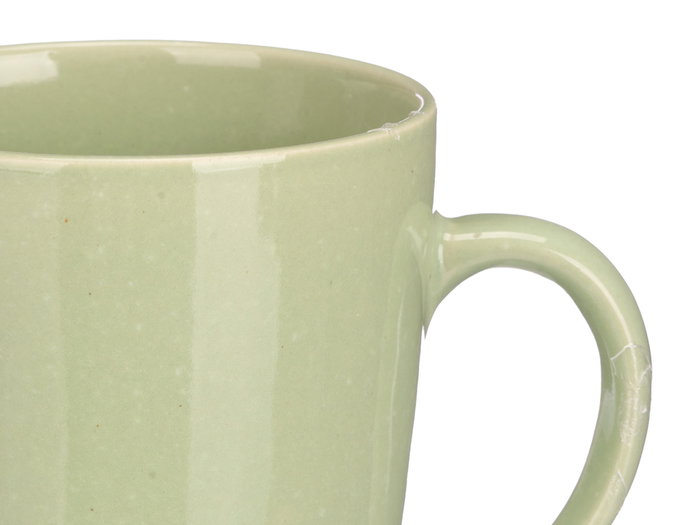 Vessia Jarra Mug Verde Menta 330 ml Cerámica Loza 11.5x10.5x8.5 cm (Set de 24)