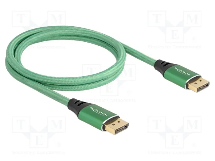 DeLOCK Cable DisplayPort 16K 60 Hz 1 m Verde Metal DeLOCK Cable DisplayPort 16K 60 Hz 1 m Verde Metal