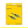 DeLOCK Cable DisplayPort 2.1 16K 60Hz 1m Hembra-Hembra 40 Gbit/s, Conectores de Metal Dorado, Blindado 3 Capas, Verde, 89111
