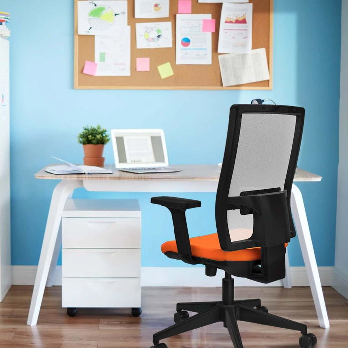 PIQUERAS Y CRESPO Silla de oficina Horna Granate y Gris PIQUERAS Y CRESPO Silla de oficina Horna Granate y Gris