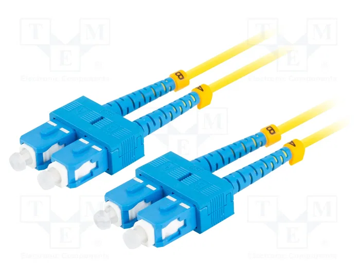 LANBERG Cable de conexión de fibra óptica Duplex SC/UPC SMF 10m LANBERG Cable de conexión de fibra óptica Duplex SC/UPC SMF 10m