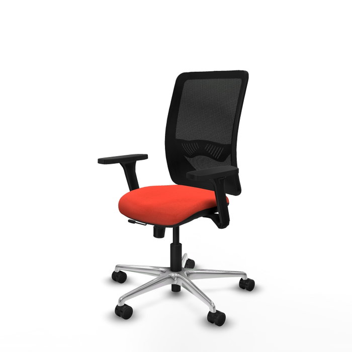PIQUERAS Y CRESPO Silla de oficina Zulema Naranja oscuro y Negro