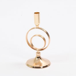 DKD Home Decor Portavelas de Metal Dorado Colección BALANCE