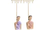 DKD Home Decor Joyero de Resina y Metal Surtido de 2 Unidades