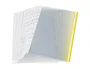 Q-connect Funda Multitaladro Cristal DIN A4 70 micras Borde Amarillo, Bolsa 10 Unidades